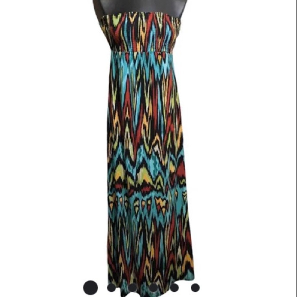 Nicole by Nicole Miller strapless maxi dress size small